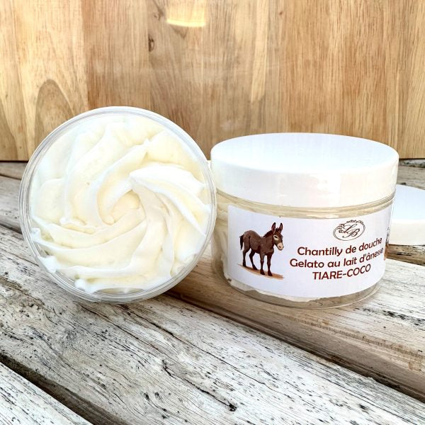 TIARÉ COCO au lait d’ânesse CHANTILLY DE DOUCHE 100ml