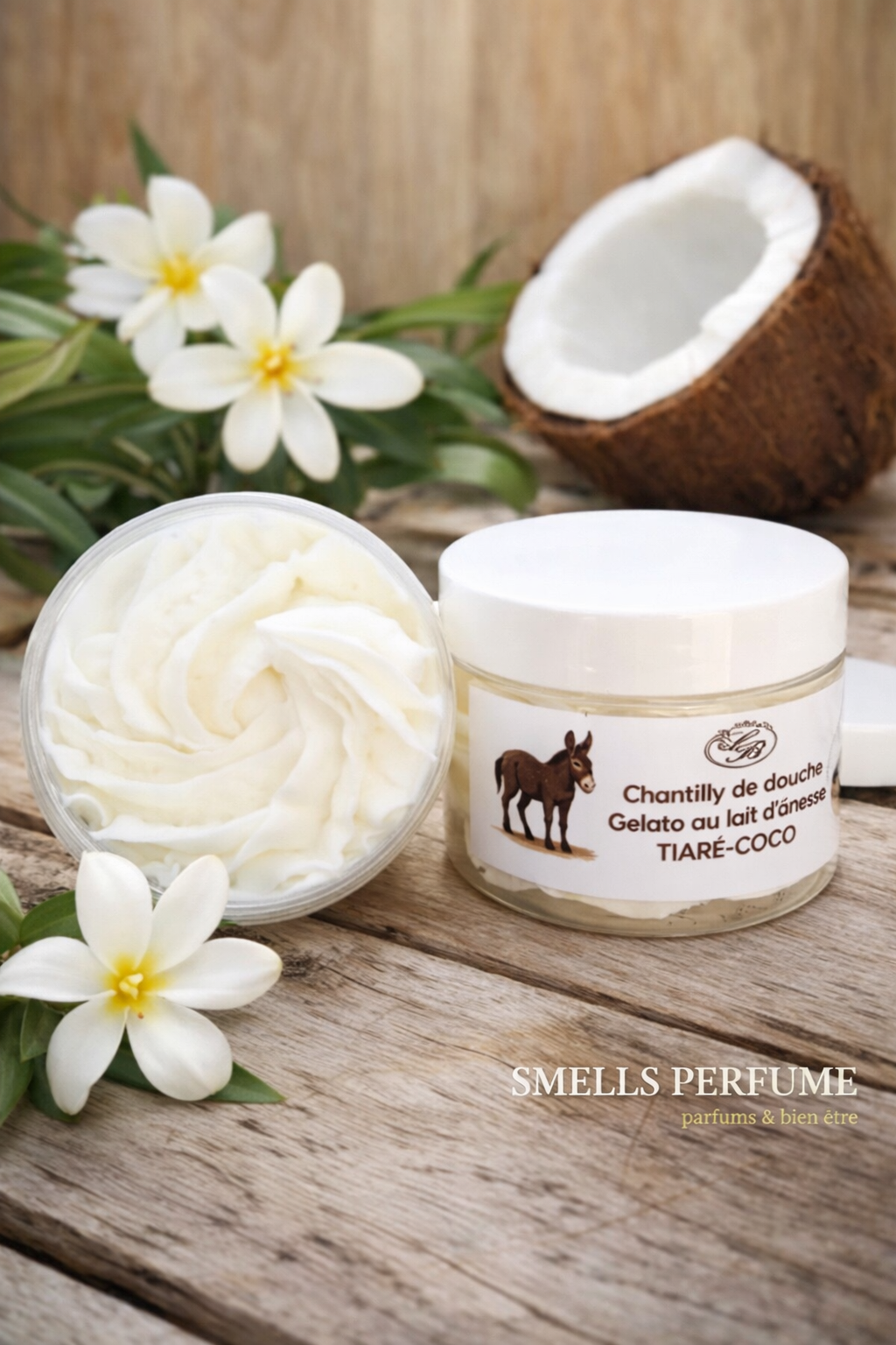 đž TiarĂ© & Coco â Chantilly de Douche au Lait dâĂąnesse