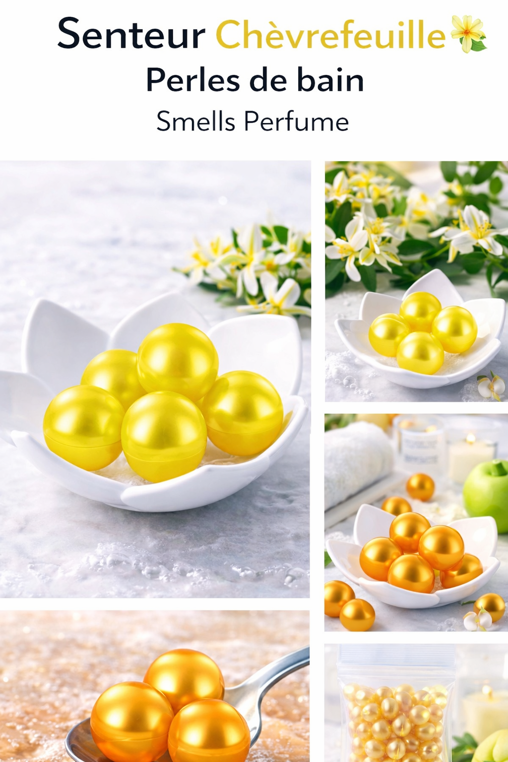 Perles de bain au soja