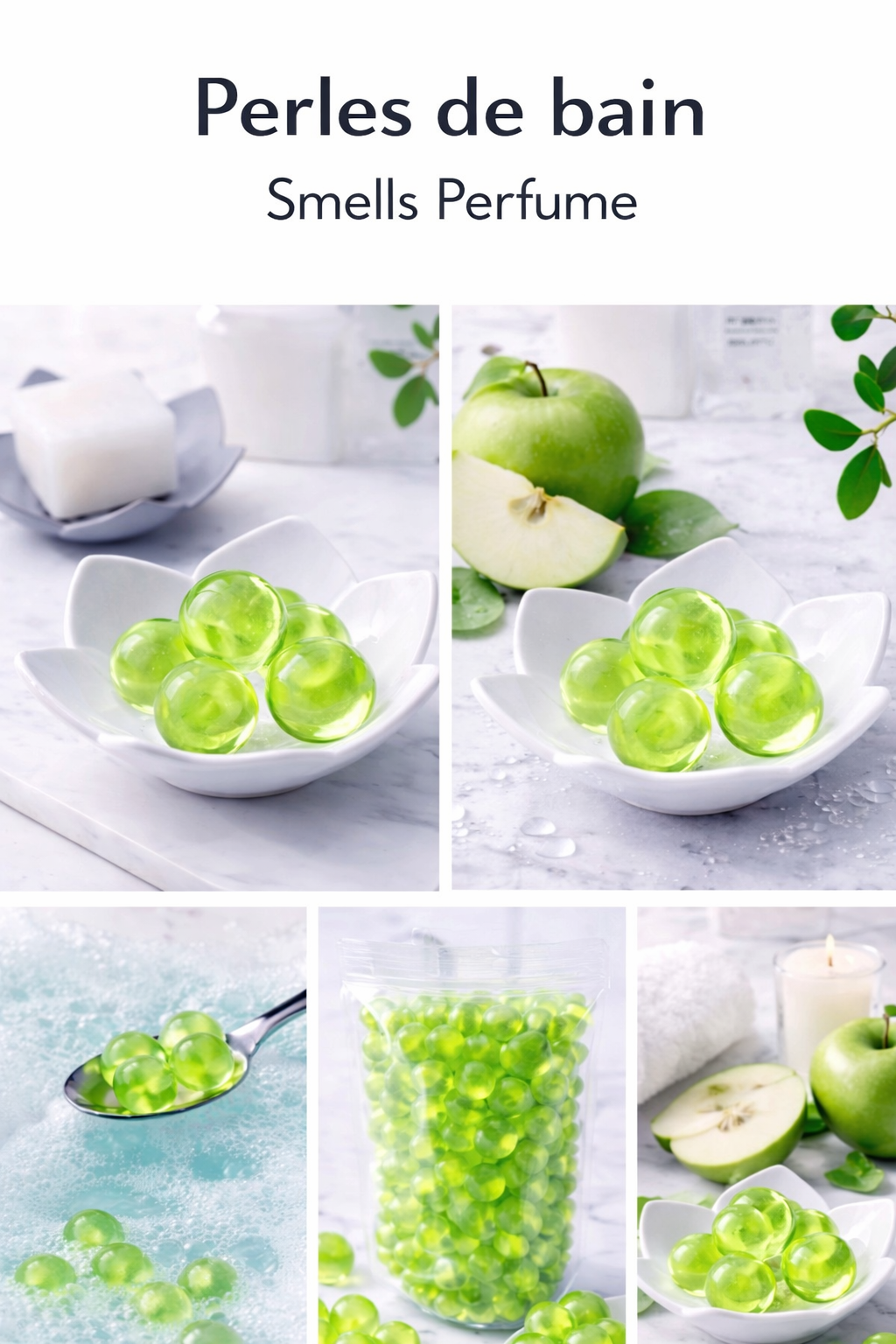 Perles de bain au soja