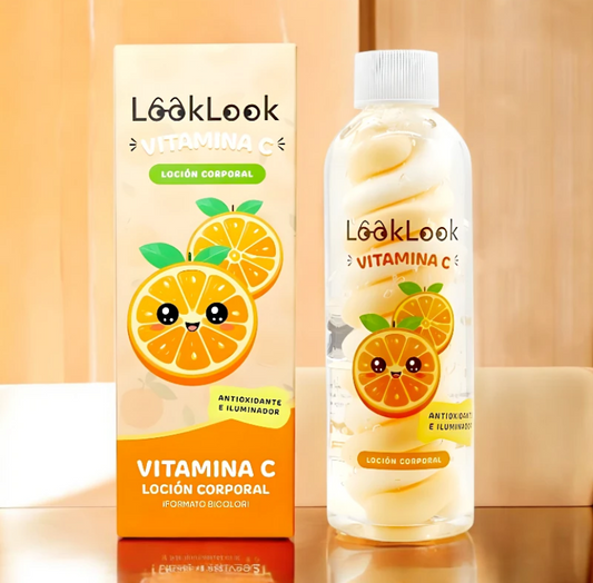 Lait Corporel Bicolore à la Vitamine C Réduit les Signes du Vieillissement 200ml