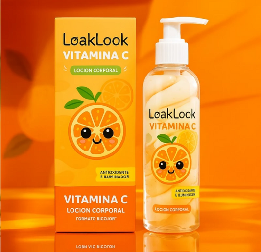 Lait Corporel Bicolore à la Vitamine C Réduit les Signes du Vieillissement 200ml