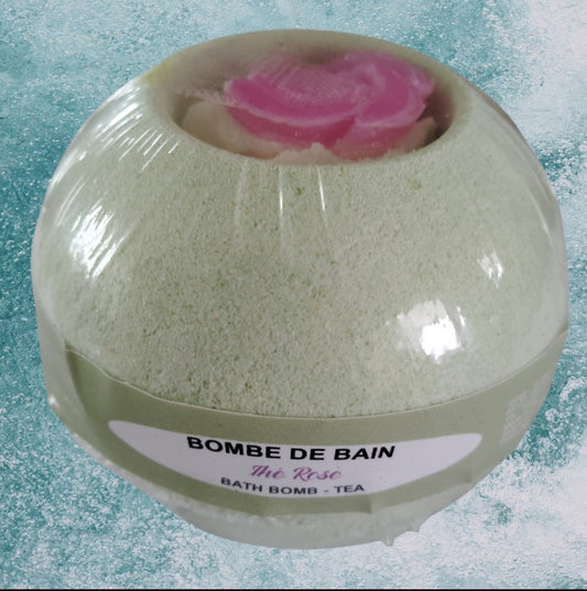 Bombe de bain effervescentes thè  rose 180gr