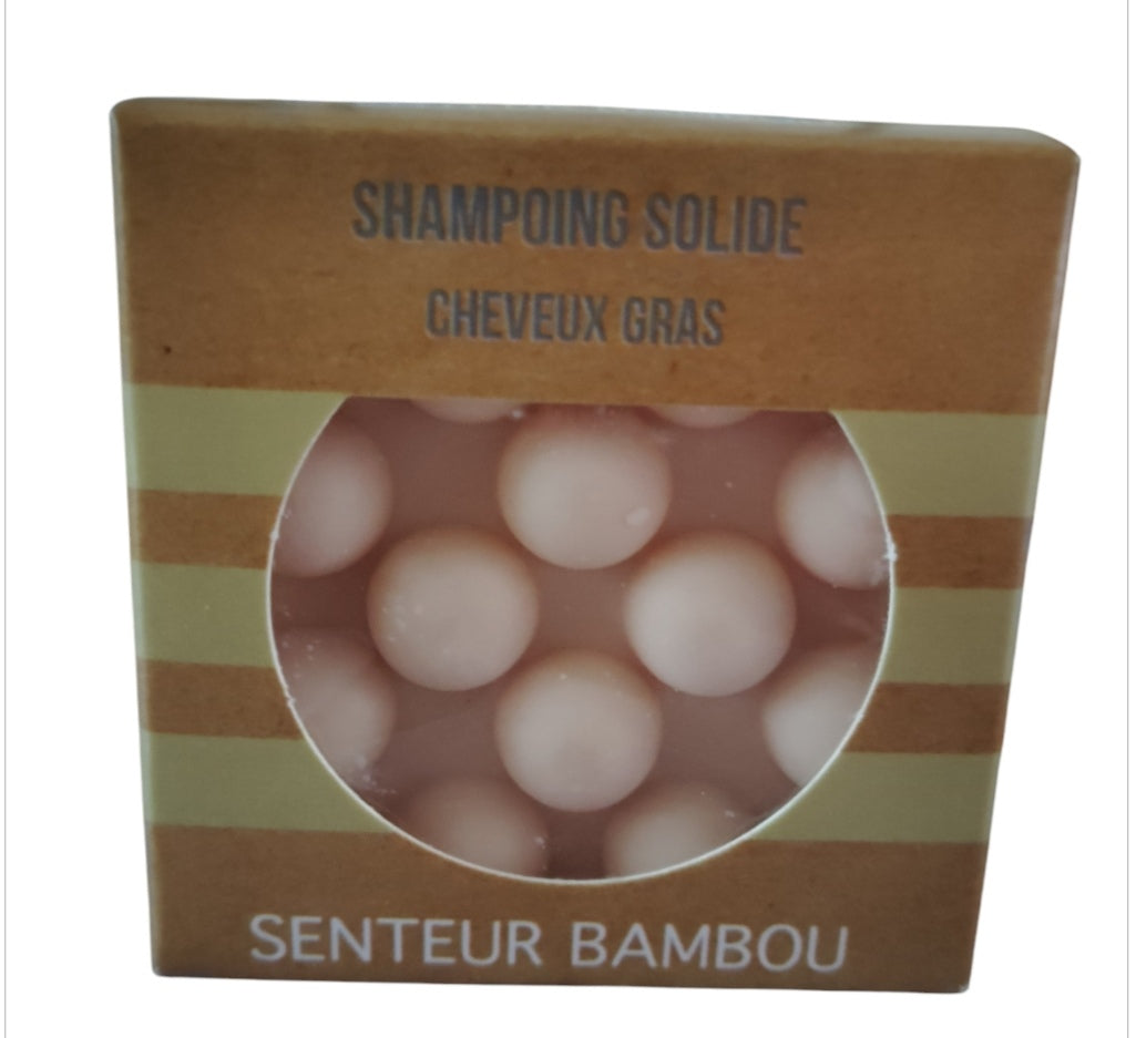 Shampooings solides massants cheveux gras senteur bambou