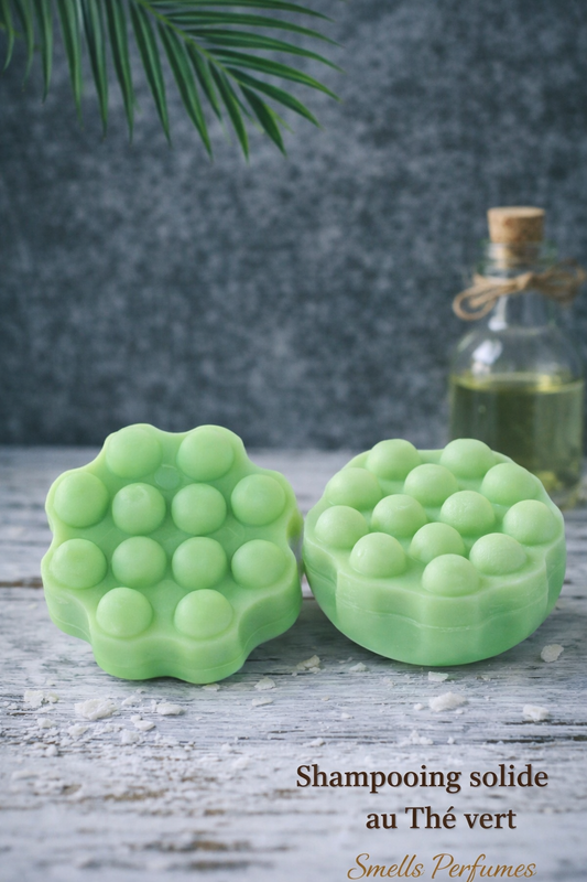 Shampooings solides massants cheveux délicat senteur thé vert