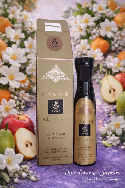 🍐🌸 Spray d’ambiance Fakhr Al Arab – AYAT 320ml