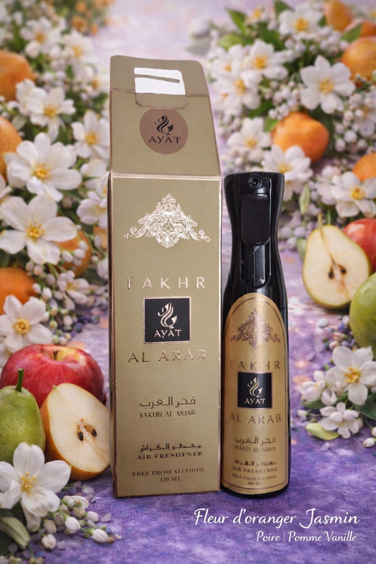 🍐🌸 Spray d’ambiance Fakhr Al Arab – AYAT 320ml